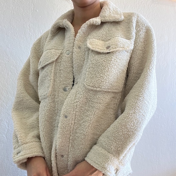 H&M Teddy Jacket Size Small - Picture 1 of 3